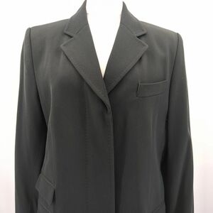  Margaret Howell выполненный в строгом стиле пальто черный женский размер 2 шерсть .MHL MARGARET HOWELL б/у *3111/ Fujieda Inter магазин 