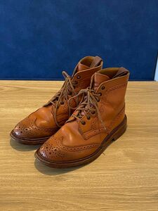 Tricker's トリッカーズカントリーウイングブーツ　UK4.5 茶