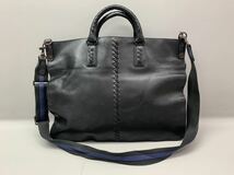 Y■ BOTTEGA VENETA ボッテガヴェネタ 2way ビジネスバッグ ブラック 黒 レザーバッグ ショルダーバッグ 鞄 バッグ トートバッグ_画像3