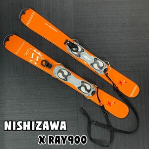 Y■ NISHIZAWA ニシザワ ファンスキー X RAY900 全長89㎝ ビンディング付き オレンジ ショートスキー スキー板 スノースポーツ 