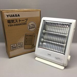 SU■② YUASA ユアサプライムス 電気ストーブ 外箱/取説付き YSH-D600R SW スーパーホワイト 白 2014年製 300W/600W 暖房器具 中古品