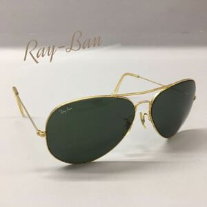 SU■ Ray-Ban レイバン サングラス B&L ボシュロム 64□14 USA製 ティアドロップ ゴールド グラサン ヴィンテージ ファッション小物