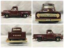 T■ Road Legend ロードレジェンド 1953 FORD フォード F-100 PICK UP ピックアップ トラック 1/18 スケール ミニカー アンティーク 中古_画像3