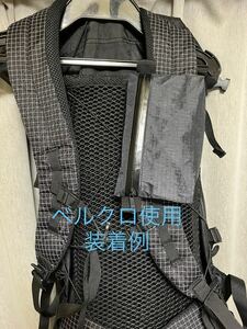 MYOG) X-Pac マルチ ZIP ポーチ ブラック ／ ベルクロ set ＃キューベン DCF ダイニーマ zpacks HMG 山と道