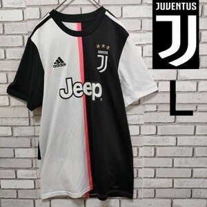 JUVENTUS（ユベントス） レプリカTシャツ L adidas製（Nv23） サッカーユニフォーム CLIMALITE （ネコポス発送）セリエA