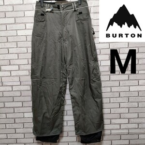 BURTON（バートン）スノボパンツ M カーキ 美品（Ju151）スノボウェア