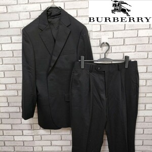 BURBERRY LONDON（バーバリーロンドン）オーダーメイドスーツ 黒 美品（Ju31） ジャケット パンツ 紳士服礼服