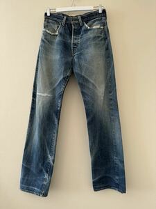 Levi’s 501XX 復刻 W32 赤耳 セルビッジ 隠しリベット デニムパンツ リーバイス チェーンステッチ ジーンズ 