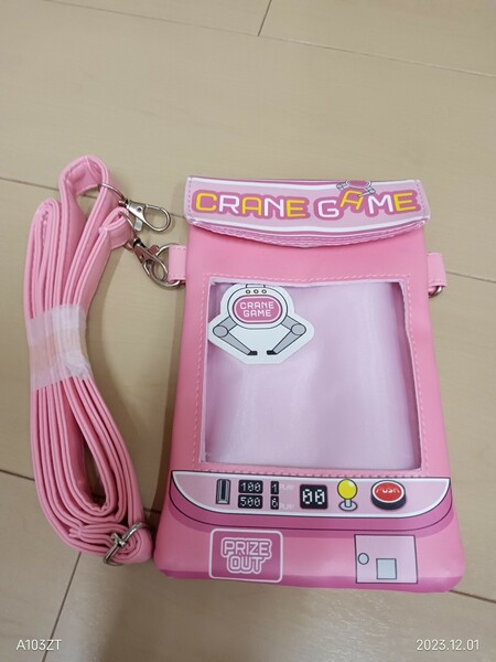 新品！クレーンゲーム！クリアショルダー！バッグ！クリアポケット！女の子！テーマパーク！推し活