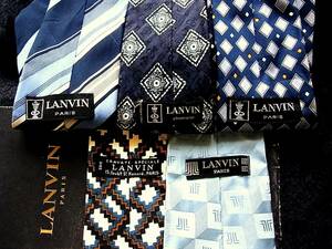 卸価格■５本 全同一 ブランド ネクタイ セット■№6526■ ランバン【LANVIN】 ５本 まとめ売■ 