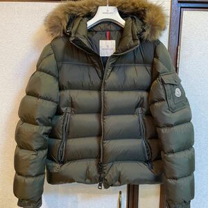 美品 モンクレール MONCLER マルク MARQUE 正規品 サイズ2 L カーキ ダウンジャケット