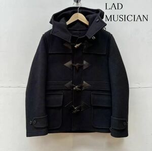 LAD MUSICIAN メルトン ダッフル コート トグル ショート丈　ブラック made in Japan