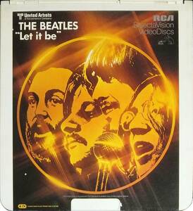 ◆SelectaVision VideoDiscs Let It Be・レット・イット・ビー♪THE BEATLES ザ・ビートルズ☆RCA01411★希少！