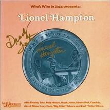 ◆LP ライオネル・ハンプトン直筆サイン盤：Lionel Hampton♪who's who in jazz ☆WWLP21008_画像1