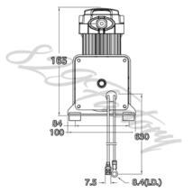 コンプレッサー AC-444改 クロームメッキ 高出力タイプ ハイパワー仕様 1/4NPT 200PSI エアサス_画像8