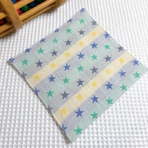 sale// ハンドメイド☆6重ガーゼのミニハンカチ*ラピスca