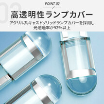 TRS LEDバルブ T10 ウェッジ 24V 360度発光 ブルー 2個セット 310131_画像4