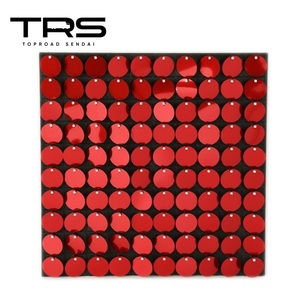 TRS スパンコール 100個 ブラックボードセット 300×300mm ミラーレッド 390133