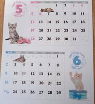 2024年(令和6年)★かわいい 猫のカレンダー★2ヵ月ごと★壁掛け★CAT・CAT・CAT CALENDAR★ネコ★キュート_画像3