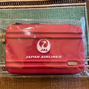 JAL ビジネスクラス　アメニティ　ゼロハリバートン　赤　未使用保管品