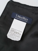 TG8370#エスマックスマーラ S Max Mara*ベルベット*ノースリーブワンピース*ジャンパースカート*ブラック*40_画像6