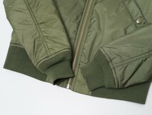 MF8088〇ALPHA INDUSTRIES/アルファ インダストリーズ*中わた*MA-1*フライトジャケット*ジップアップジャケット*サイズM*カーキ_画像7