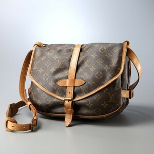 TG7399*フランス製*ルイヴィトン Louis Vuitton《ソミュール30/M42256》モノグラム ショルダーバッグ クロスボディバッグ 鞄 AR1920