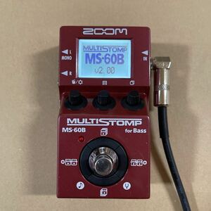 【中古動作品】ZOOM ズーム MS-60B MULTISTOMP ベースマルチエフェクター Ver.2