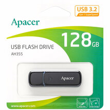 USBメモリ 128GB USB3.2 Gen1 台湾一流メーカーApacer AP128GAH355B-1 キャップ式 USB3.0 USB_画像1