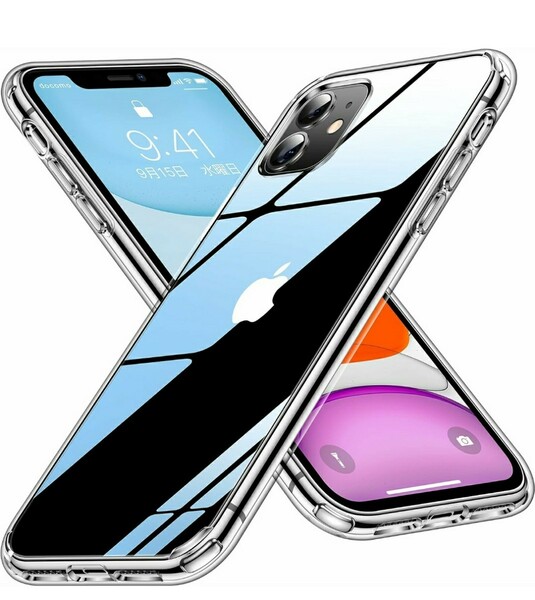 iPhone11ケース クリア 耐衝撃 黄変防止米軍MIL規格 衝撃吸収 ワイヤレス充電対応 iphone11 全面保護 SGS認証 6.1インチ カバー(クリア)