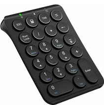 iClever テンキー Bluetooth ワイヤレス 数字 キーボード パンタグラフ式 Type-C充電 超薄型 Tabキー付き ブルートゥース 無線 _画像1