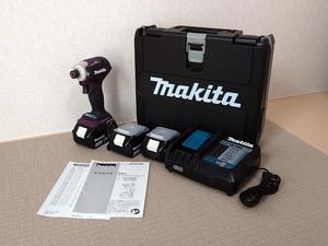 送料無料！マキタ Makita TD172DGX AP 純正バッテリBL1860B 6.0Ah 3本 オーセンティックパープル