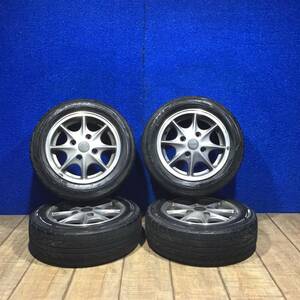 [AK-0014077] H5 マツダ オートザム AZ-1 PG6SA『　ヒトデホイール　タイヤホイールセット　DUNLOP DIREZZA DZ101 155/65R13　』MAZ61