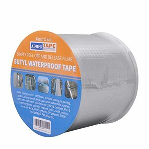 【残りわずか】 雨漏り補修テープ 防水シーラントテープ ブチルテープ ブランド 防水アルミテープ 5m x 屋根補修 100mm 