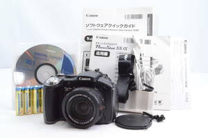【完動品】Canon キャノン PowerShot S5 IS コンパクトデジタルカメラ 光学美品 単三電池使用 ＃K1172312004Y