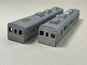 みどりや?　東急8500系 先頭車ボディーのみ 金属製 2両セット ジャンク deck23-n