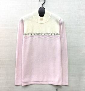 【新品￥43000】 婦人 高級ピュアカシミヤ100％ セーター M-Lサイズ 送料無料ｐ レディース カシミヤセーター 優美 処分