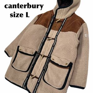 canterbury カンタベリー　ボアジャケット　ボアコート　ジャケット　コート　メンズ　L アウター ジップアップ　キルティング　