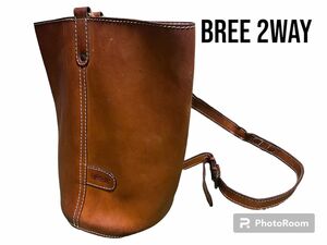 BREE ブリー レザー 2way バッグ ワンショルダー 肩がけ