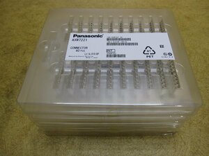 未使用品 Panasonic パナソニック バラ線用圧接ソケット AXW7221 40x5個 (200個) 金仕上げ 圧着端子 制御機器 ワイヤゲージ 22-24 AWG ①