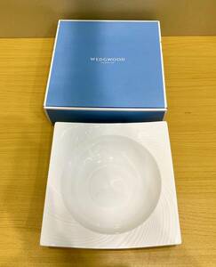 WEDGWOOD ウェッジウッド ETHEREAL 101 SQUARE RIM SOUP エスリアル スクエアボウル 23cm◆7084