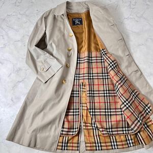 【希少品 XL】バーバリー トレンチコート ステンカラーコート ノバチェック ライナー 取り外し可 2way ベージュ BURBERRY メンズ 231210