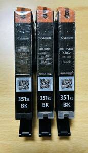 [ free shipping * prompt decision *3 piece *Canon original ] ink cartridge BCI-351XL(BK) high capacity * black Canon 