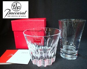 12013[A]箱付き未使用含む♪【Baccarat◆バカラ】Etnaエトナ VEGAベガ/イヤータンブラー2011 ロックグラス ハイボールグラス/2点セット♪ 