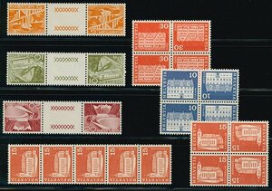 [11917]スイス 1949 5, 10, 20 c テートベッシュペア 1964/68 10, 15, 30