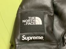  Supreme The North Face Leather Nuptse Jacket 17AW 国内正規品_画像3