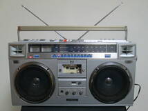 再生・録音可 ビクター RC-M70 ラジカセ ラジオ受信 電源線あり ライト点灯 Victor_画像1
