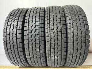 送料無料　A176 2019製 DUNLOP WINTER MAXX 145R12 中古　スタッドレスタイヤ　4本セット 7分山