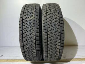 送料無料　A190 2020製 ブリヂストン BLIZZAK DM -V2 195/80R15 中古　スタッドレスタイヤ　2本セット 7分山