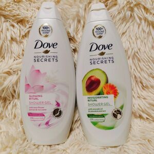 Dove ボディーソープ フラワー シャワージェル　アボカド　カレンデュラ　エキス　香り　ボディーウォッシュ　石鹸　お風呂　